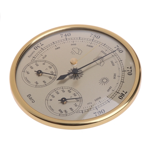 3 In 1 Wall Mounted Household Barometer Thermometer Hygrometer Weather Station Hanging Pressure hPa Gauge Air Weather Instrument ► Photo 1/6