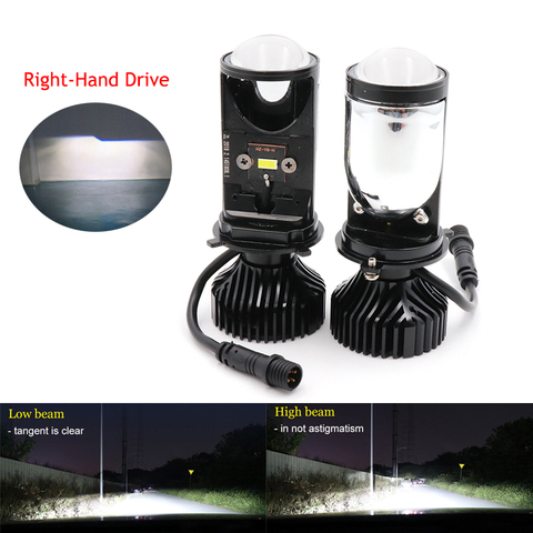 12V24V 20000LM Canbus 90W/Pair Lamp H4 LED Mini Projector Lens Automobles Bulb Conversion Kit Hi/Lo Beam Car Headlight ► Photo 1/6
