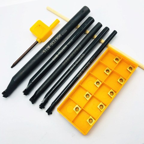 S06K-SCLCR06 S06K / S07K / S08K / S10K / S12M 95 Degree Spiral Turning Tool Holder SCLCL06 Boring Bar CCMT060204 Carbide Insert ► Photo 1/6