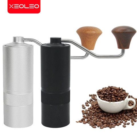 XEOLEO Manual Coffee grinder Aluminum handle manual grinder Hand Coffee Bean Burr Grinder Outdoor Travel portable coffee miller ► Photo 1/6