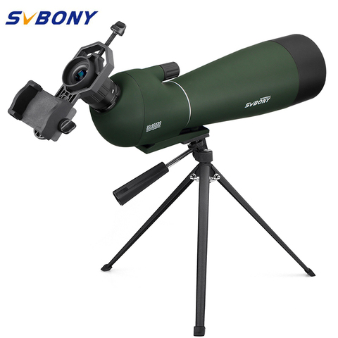 SVBONY SV28 20-60x80 Zoom Spotting Scope BK7 Prism MC Lens Birdwatching Hunting Monocular Telescope Spyglass Waterproof F9308 ► Photo 1/6
