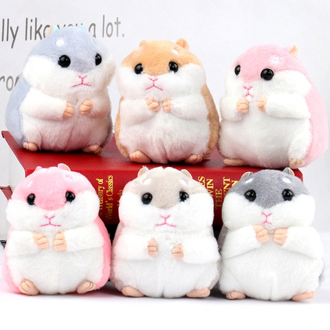 2022 New Fashion Cute Mini Cartoon Portable Hamster Plush Doll Pendant Keychain Mouse Keyring Toy ► Photo 1/6