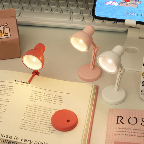 LED Table Lamp Mini Foldable Night Reading Book Lamps for Home Room Computer Notebook Laptop Desk Night Lights Eye Protective ► Photo 1/6