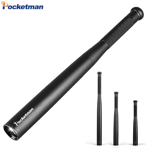 Baseball Bat LED Flashlight 3800 Lumens Super Bright Baton aluminium alloy Torch for Emergency and Self Defense z44 ► Photo 1/6