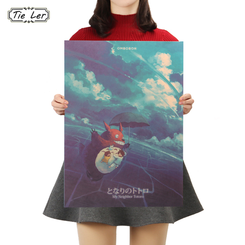TIE LER Japanese Classic Animation Movie Kraft Paper Poster Cute Wall Sticker Decoration Painting 50.5X35cm ► Photo 1/6