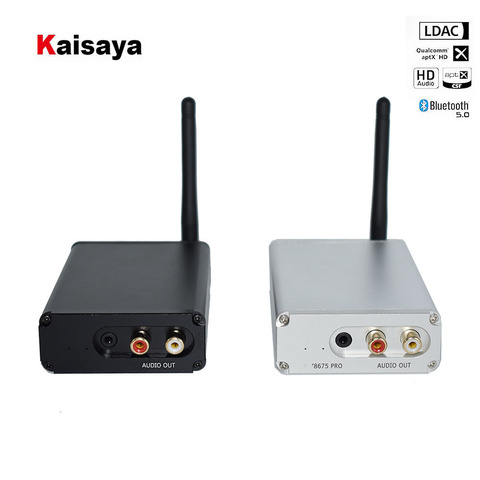 Bluetooth 5.0 Wireless Receiver 8675 LDAC PCM5102A DAC Decoding 3.5mm RCA Output 24bit With Antenna ► Photo 1/6