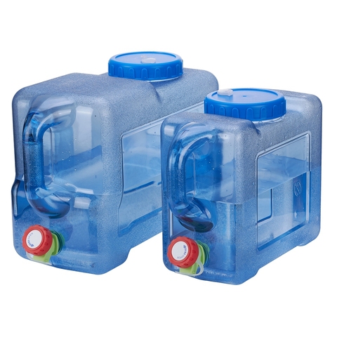 5L 12L Litre Food Grade PC Water Container Car Camping Jerry Can with Tap Portable Handle ► Photo 1/6