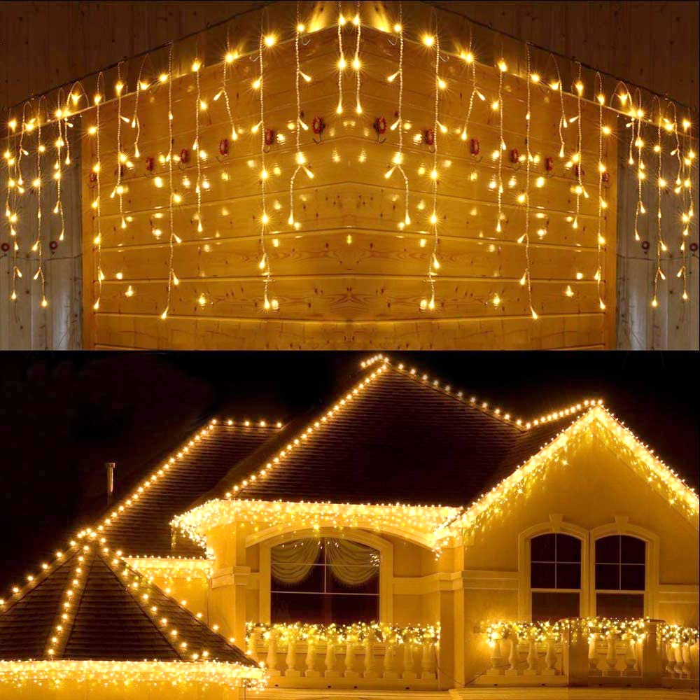 3x1/3x3/6x3m LED Icicle String Lights Christmas Fairy Lights garland Outdoor 