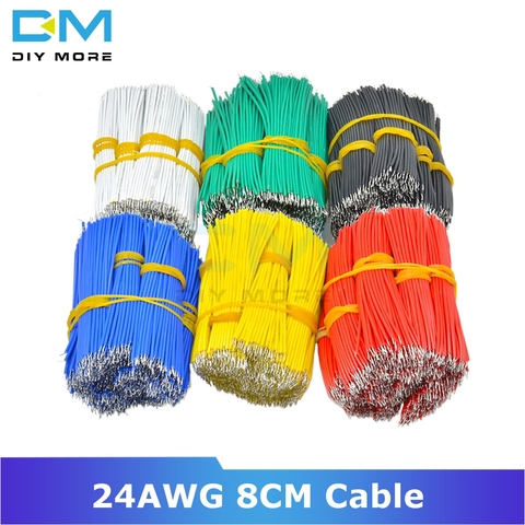 100PCS 24AWG 8CM Tin-Plated Breadboard PCB Solder Cable Fly Jumper Wire Cable Tin Conductor Wires 1007-24AWG Electrical Cable ► Photo 1/6