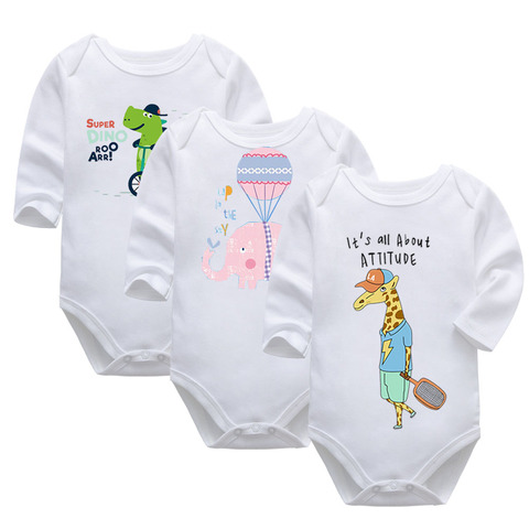 Newborn Clothing Baby Rompers 100% Cotton Body Baby Long Sleeve Underwear Infant Boys Girls Clothes Baby's Sets ► Photo 1/6