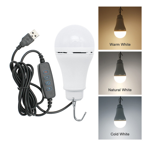5V USB LED Bulbs Portable Energy Saving Emergency Night Lighting For Camping Hiking Lamps Hot Sales ► Photo 1/6