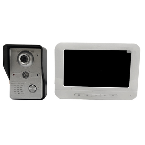 7 inch HD 700TVL camera LCD video door phone. Intercom support. Kit unlocked comes with night vision, with IR-CUT ► Photo 1/6