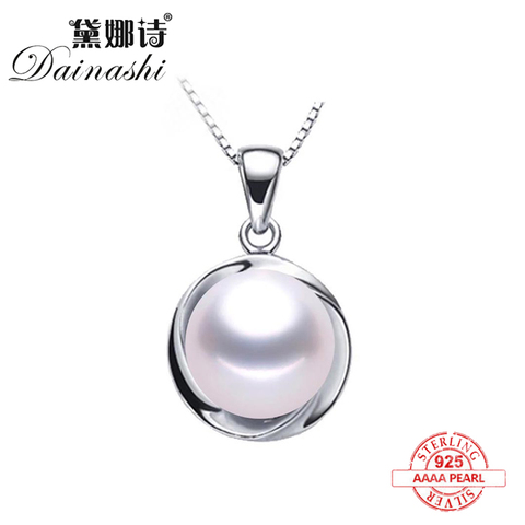 2022 New Arrivals AAAA Natural Freshwater Pearl Pendants 925Silver Fashion Delicate Necklace Jewelry Gift For Women With Box Hot ► Photo 1/5