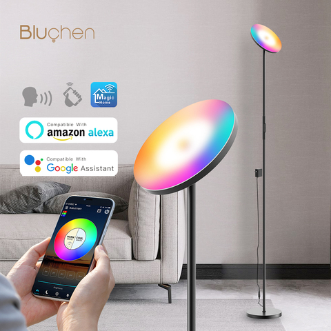 Modern Smart LED Floor Lamp Dimmable Standing lamp For Living Room Bedroom WIFI Control Light RGB Corner floor lamp scandinavian ► Photo 1/1