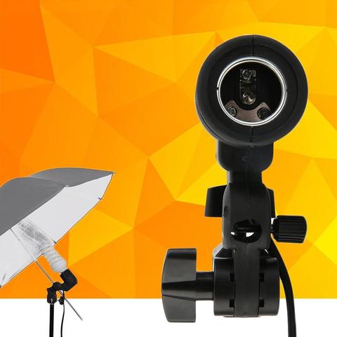 E27 Single Head Bulb Holder E27 Socket Flash Umbrella Bracket Photo Lighting Bulb Holder For Photography Studio Accessories ► Photo 1/6