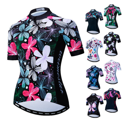 Weimostar Women's Cycling Jersey MTB Bike Jersey Short Sleeve Bicycle Shirt Pro Team Cycling Clothing Maillot Camisa Ciclismo ► Photo 1/6