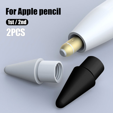 2PCS Original Apple Pencil Tip Replacement For Apple Pencil 1st 2nd Generation For Apple Pencil 1 2 Tip Nib Spare Replace ► Photo 1/6