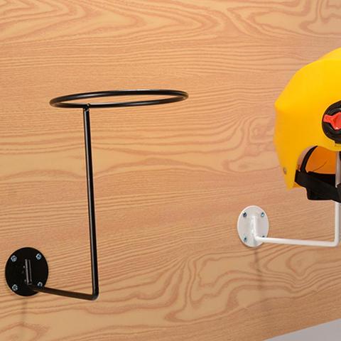 Steel Motorcycle Accessories Helmet Holder Hanger Rack Wall Mounted Hook for Coats Hats Caps Helmet Rack Black ► Photo 1/5