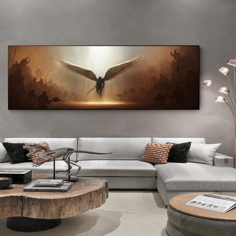 The Archangel of Justice Tyrael Wall Canvas Art Painting Wall Art Poster and Print Wall Art Picture for Living Room Home Decor ► Photo 1/6