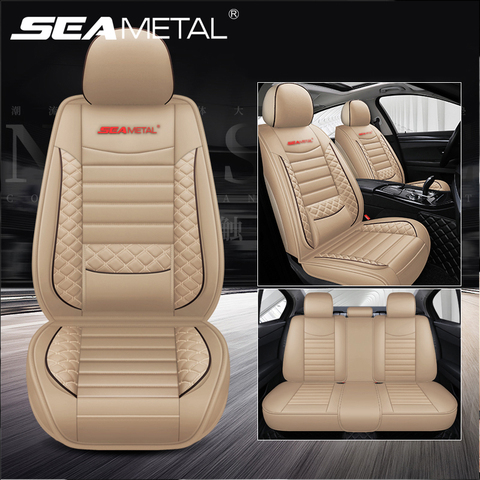 Large Size Leather Car Seat Cover Protector Front Rear Seat Back Cushion Breathable Pad Mat Universal Backrest for Auto Interior ► Photo 1/6