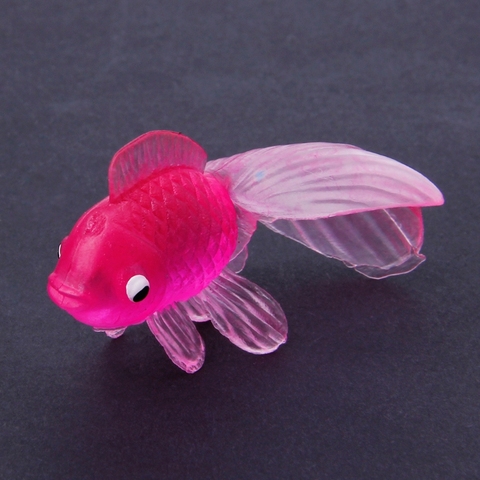 20pcs Rubber Simulation Small Goldfish Gold Fish Kids Toy Decoration Bath Toy Y4UD ► Photo 1/5