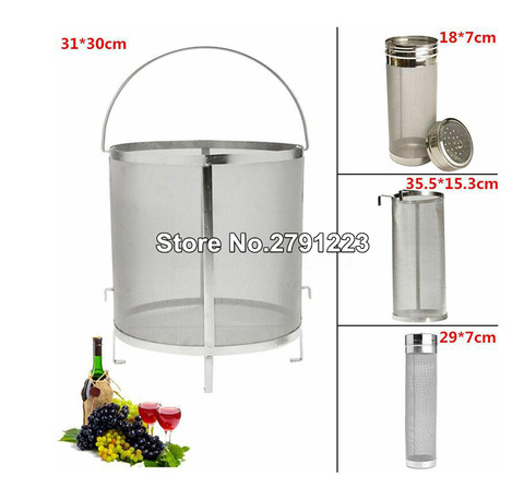 High quality 300μm Beer Wine House Home Brew Filter Basket  Stainless Steel  Strainer Cylinder Barware Bar Tools ► Photo 1/1