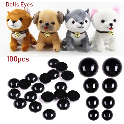 100Pcs 3-12mm Black Plastic Safety Eyes Bears Needle Felting Doll Animal Puppet Crafts Kids DIY Toys Eyes Accessories Gifts ► Photo 1/6