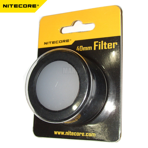 wholesale NITECORE Flashlight Head 40mm Accessories NFR40 NFG40 NFB40 NFD40 RGB Torch Filter Diffused Mineral Coated Glass Lens ► Photo 1/6