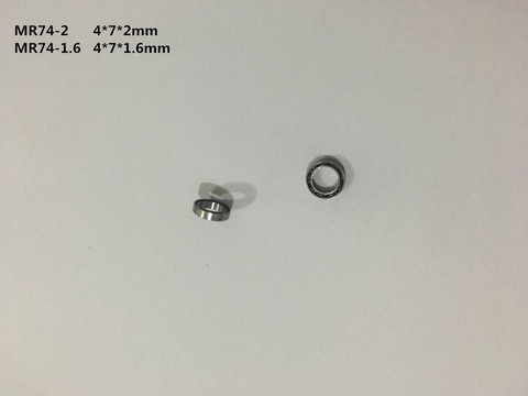 10pcs Miniature Ball Bearing Open Type MR74-2 4x7x2mm MR74-1.6 4x7x1.6mm  Model Small Bearing ► Photo 1/2