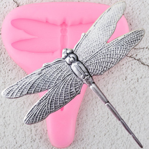 3D Dragonfly Silicone Molds Insect Cupcake Topper Fondant Mold DIY Cake Decorating Tools Candy Clay Chocolate Gumpaste Moulds ► Photo 1/6