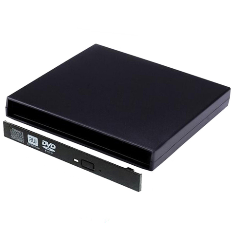 9.0/9.5/12.7mm SATA External Case USB 2.0 Blu-ray DVD CD DVD-Rom Case For Laptop CD/DVD Optical Drive Portable Slim Wholesale ► Photo 1/6