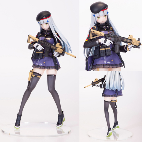 1/6 Girls Frontline  HK416 Unpainted Resin Figure Unassambled GK white Model Toy 25.5cm ► Photo 1/5