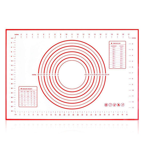 Silicone Non-Stick Baking Mat, Heat Resistant Pastry Rolling Pad, Professional for Macaroon/Cookie/Pizza/Bun/Bread Making ► Photo 1/5