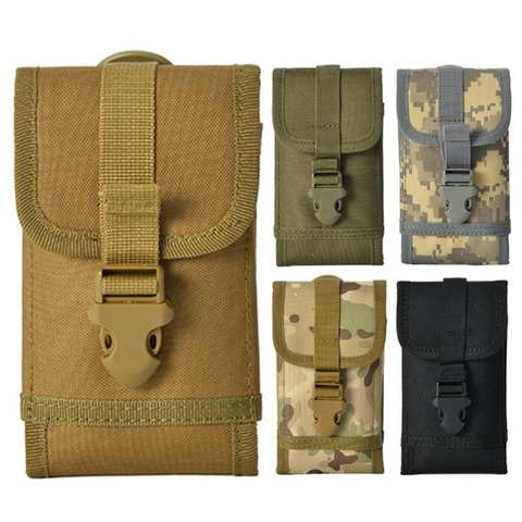 Tactical Outdoor Military Molle Utility Bag Waist Accessories Bag Phone Belt Pouch Cell Phone Holder Mobile Phone Case J7 ► Photo 1/6