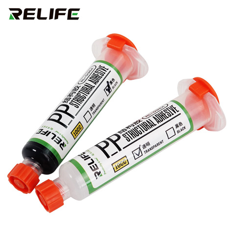 RELIFE RL-035A PP Structural Adhesive Black for Phone iPad Rear Glass Frame Bracket Bonding With 5 Needles ► Photo 1/6