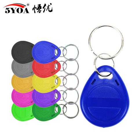 100pcs em4305 t5577 Copy Rewritable Writable Rewrite Duplicate RFID Tag Proximity ID Token Key Keyfobs Ring 125Khz Blank Access ► Photo 1/6