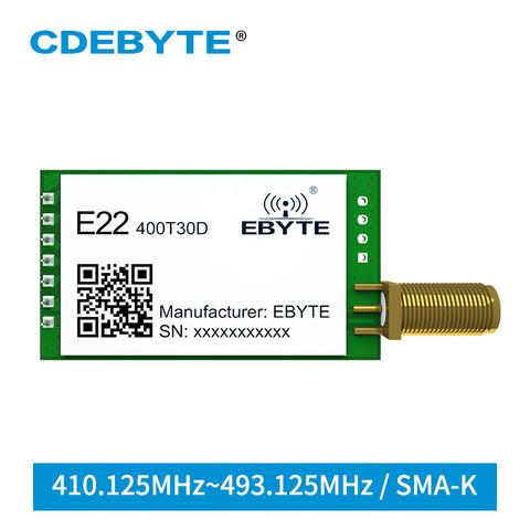 E22-400T30D LoRa SX1268 433 MHz Wireless Transmitter and Receiver UART DIP 30dBm 1W Long Distance 433MHz rf Transceiver ► Photo 1/6