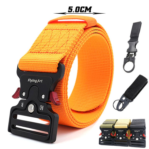 Heavy Duty Tactical Belt Military High Quality Nylon Men's Training Belt Metal Multifunctional Buckle Outdoor Sports Hook New ► Photo 1/6