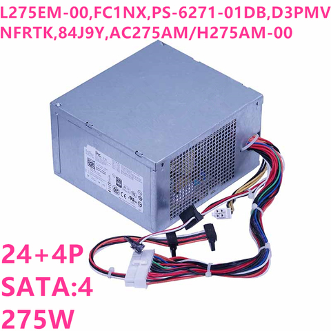 New PSU For Dell ATX 390 790 990 3010 9010 7010 275W Power Supply L275EM-00 FC1NX PS-6271-01DB B275AM-00 AC275AM-00 H275AM-00 ► Photo 1/6