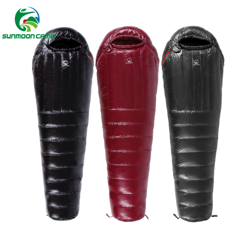 Winter Warm Insulated Adult Mummy 95% White Goose Down Sleeping Bag With Compression Sack 850FP For Backpacking Camping Hiking ► Photo 1/6