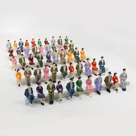 48pcs 1:30 Scale Model figure G scale Figures All Seated Painted People Model Railway P3002 ► Photo 1/6
