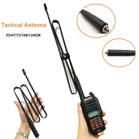 CS Tactical Antenna for Waterproof Walkie Talkie Baofeng UV-9R Plus Antenna VHF UHF 144/430Mhz UV-9R SMA-Female Foldable Antenna ► Photo 1/5