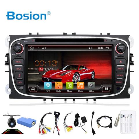 Bosion 2 din Android 10 Car dvd Player Gps Support SWC for Ford focus Mondeo S-max Smax Kuga C-max Car Radio Head Unit BT WIFI ► Photo 1/6