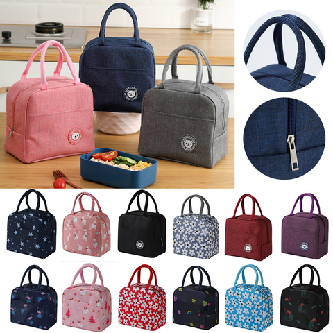 New Portable Lunch Bag New Thermal Insulated Lunch Box Tote Cooler Handbag Lunch Bags For Women Convenient Box Tote Food Bags ► Photo 1/6