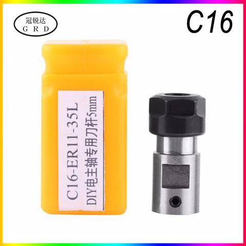 er11 motor shaft Engraving machine tool holder C16 ER11 5mm 6mm 8mm for motor spindle ER nut wrench er11 chuck er11 collet ► Photo 1/5