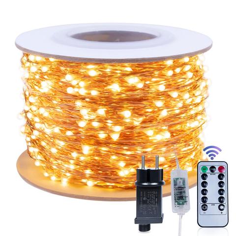 LED Christmas Light Fairy String Garland Plug In 30M 50M 100M