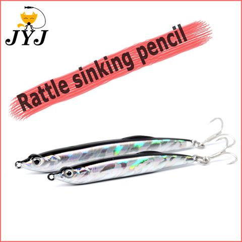 11g 16g Hard pencil lure baits, artificial sinking pencil stickbaits wobbler,Iscas Artificial Para Pesca Leurre Fishing Wobblers ► Photo 1/6