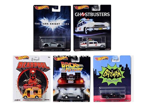 Hot wheel retro entertainment iron bottom rubber tire ghostbusters lamborghini deadpool batman back to the future ► Photo 1/1