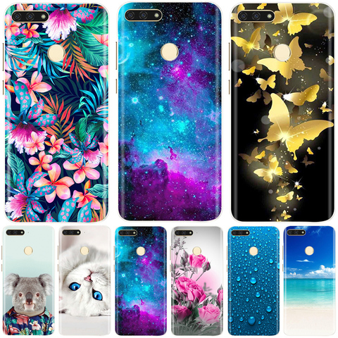 Silicon Case For Huawei Honor 7C Case On Honor 7C 5.7 inch Soft Silicone Phone Case For Huawei Honor 7C AUM-L41 TPU Cover Coque ► Photo 1/6