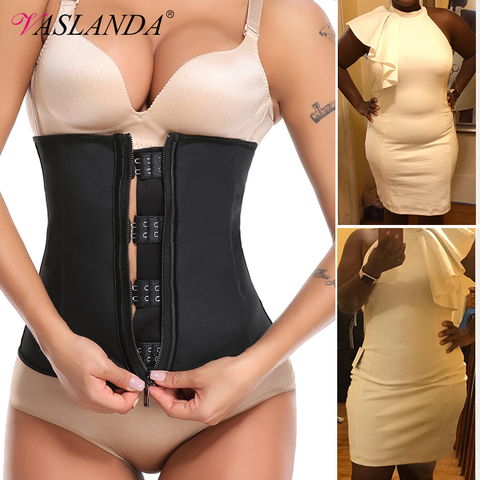 Women Waist Trainer Corset Slimming Body Shaper Trimmer Belt Latex Sauna Sweat Girdle Weight Loss Shapewear Fat Burning Cinchers ► Photo 1/6